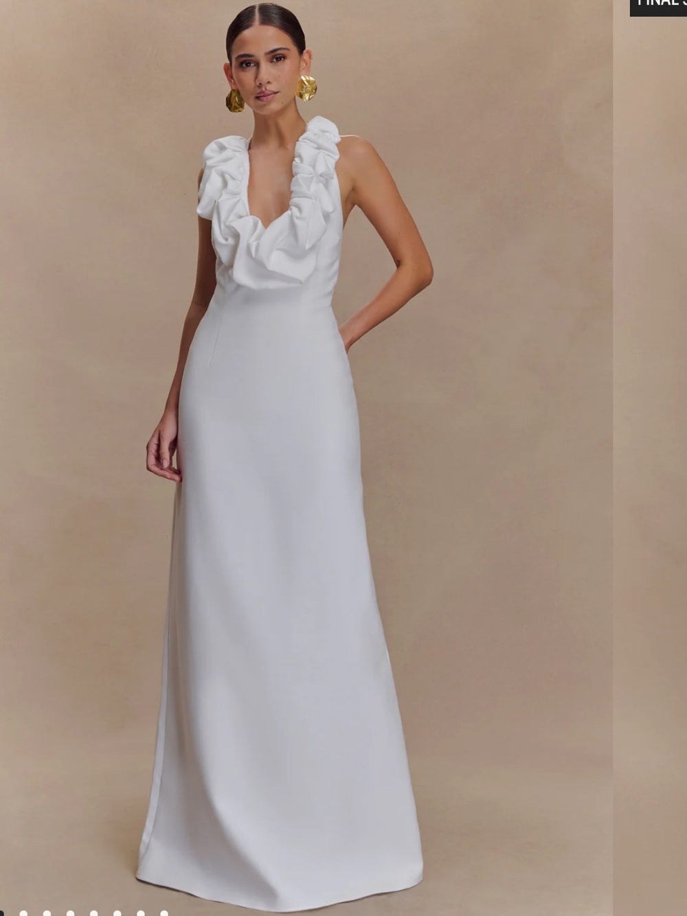 Carolyn Linen Bubble Maxi dress